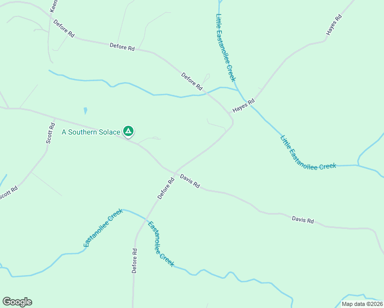 map of restaurants, bars, coffee shops, grocery stores, and more near 2950 Defore Road in Toccoa