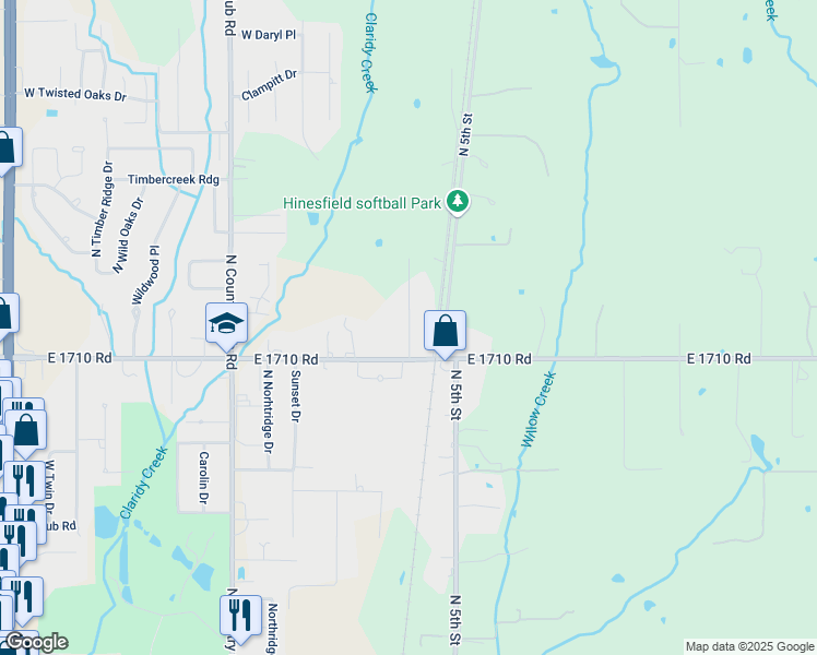 map of restaurants, bars, coffee shops, grocery stores, and more near 2501-3317 North 7th Street in Duncan
