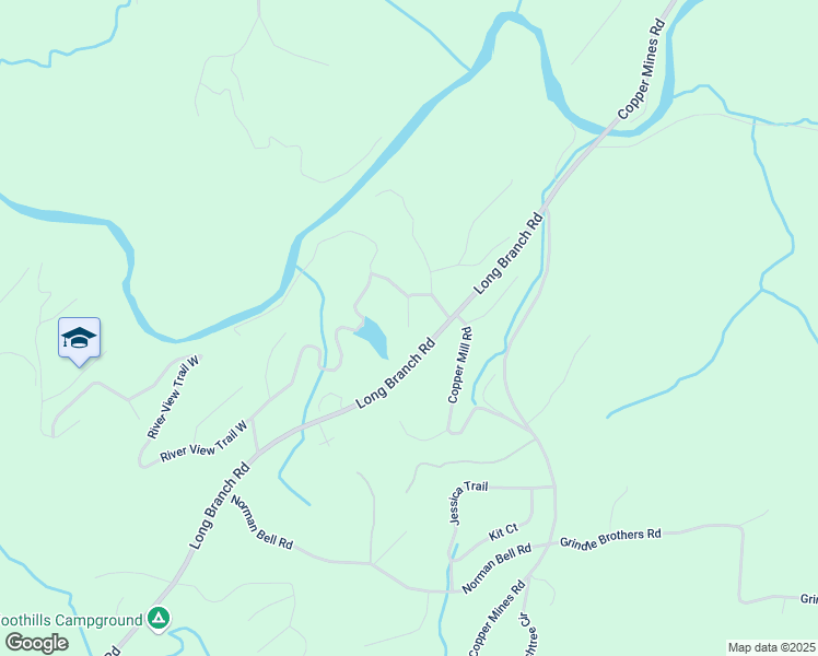 map of restaurants, bars, coffee shops, grocery stores, and more near 90 Lake Point Drive in Dahlonega