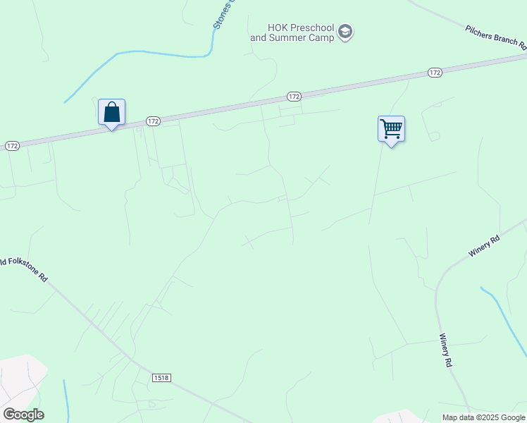 map of restaurants, bars, coffee shops, grocery stores, and more near 137 Oyster Landing Drive in Holly Ridge