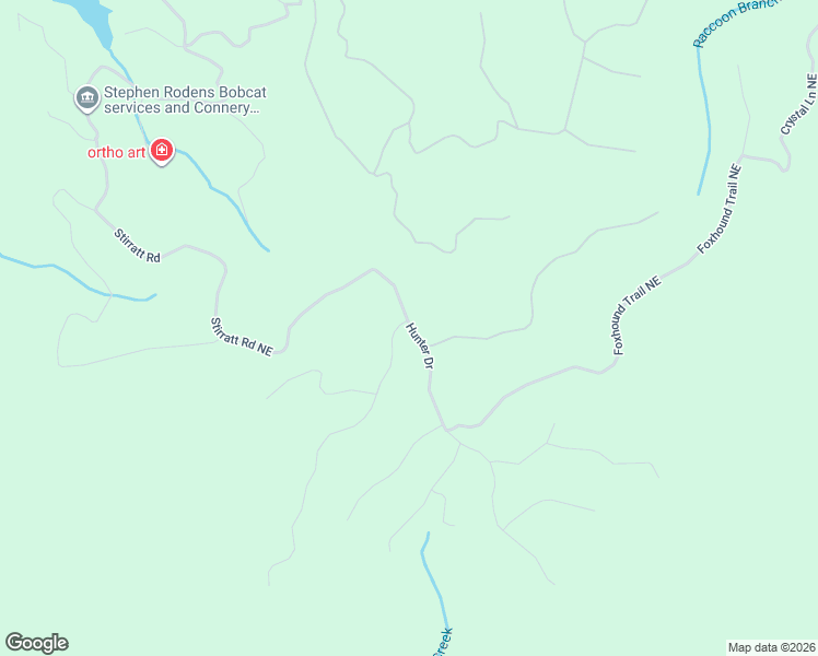 map of restaurants, bars, coffee shops, grocery stores, and more near 1167 Hunter Drive in Ranger
