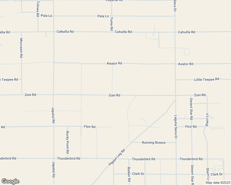 map of restaurants, bars, coffee shops, grocery stores, and more near Zuni Road in Apple Valley