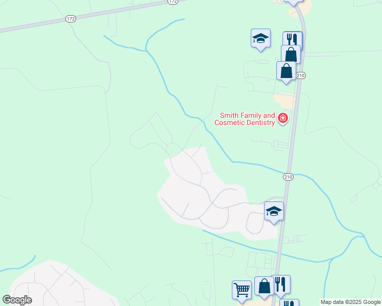 map of restaurants, bars, coffee shops, grocery stores, and more near 201 Pastoral Court in Sneads Ferry