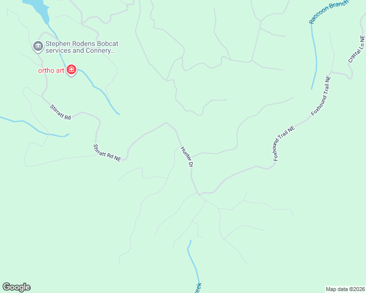 map of restaurants, bars, coffee shops, grocery stores, and more near 1167 Hunter Drive in Ranger