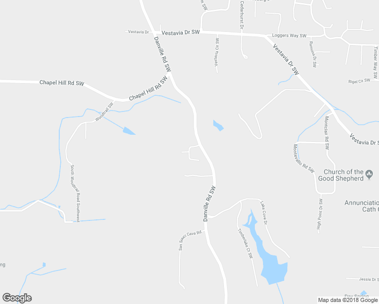 map of restaurants, bars, coffee shops, grocery stores, and more near 2031 Katie Drive Southwest in Decatur