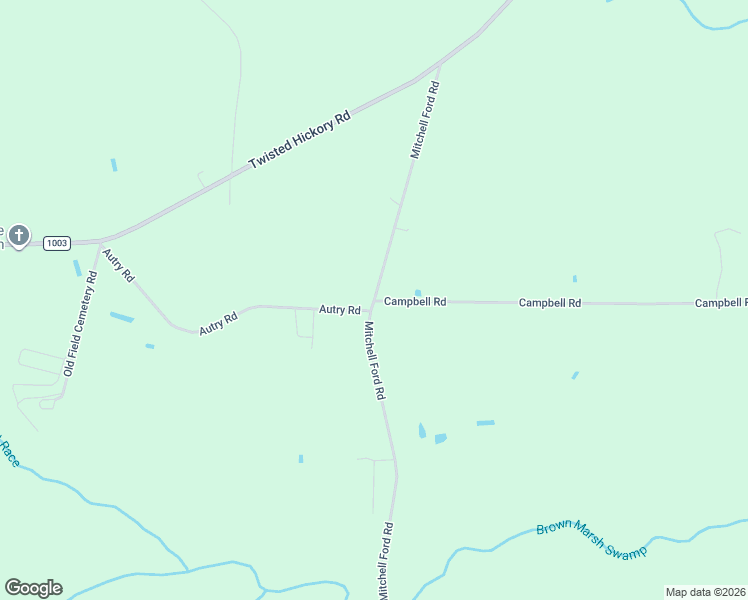 map of restaurants, bars, coffee shops, grocery stores, and more near 3669 Mitchell Ford Road in Clarkton