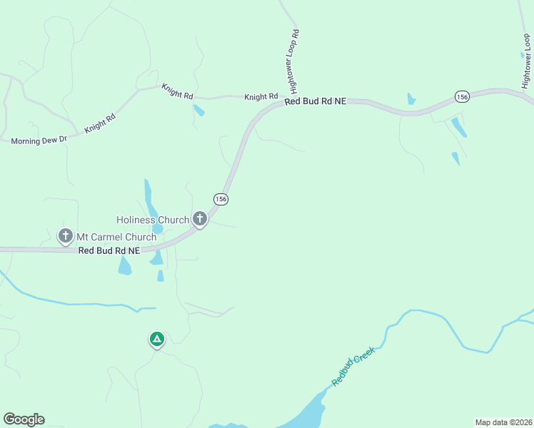 map of restaurants, bars, coffee shops, grocery stores, and more near 7159 Red Bud Road Northeast in Ranger