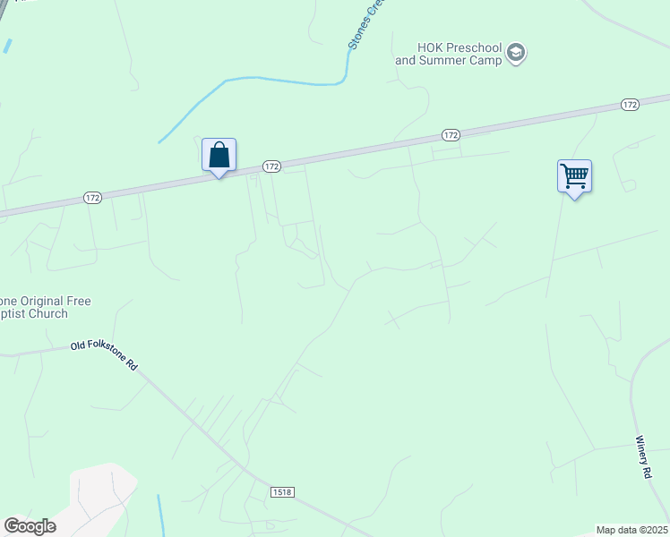 map of restaurants, bars, coffee shops, grocery stores, and more near 408 Anchor Hitch Court in Sneads Ferry