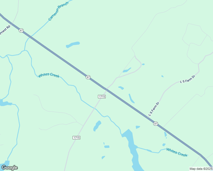 map of restaurants, bars, coffee shops, grocery stores, and more near 9957 North Carolina 87 in Council