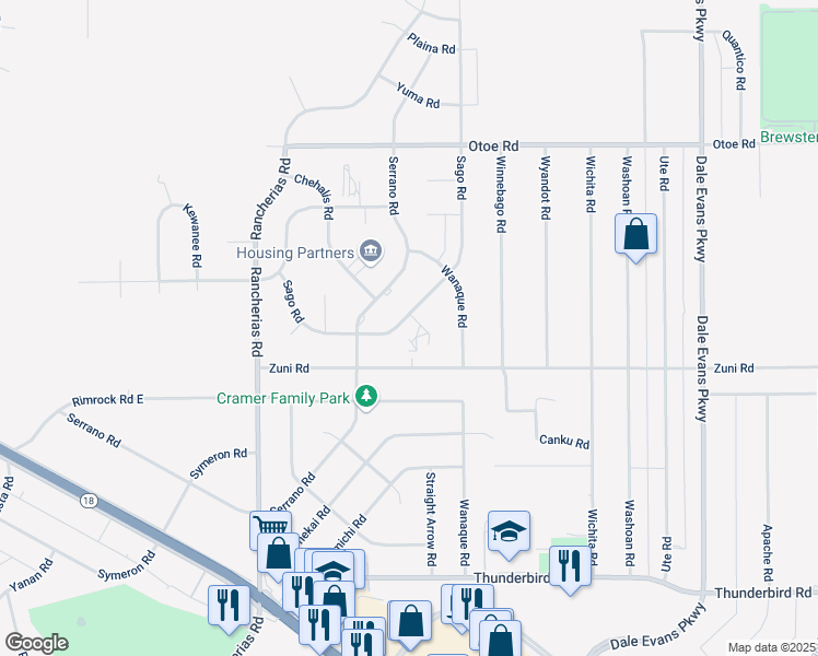 map of restaurants, bars, coffee shops, grocery stores, and more near 15791 Sago Dell in Apple Valley