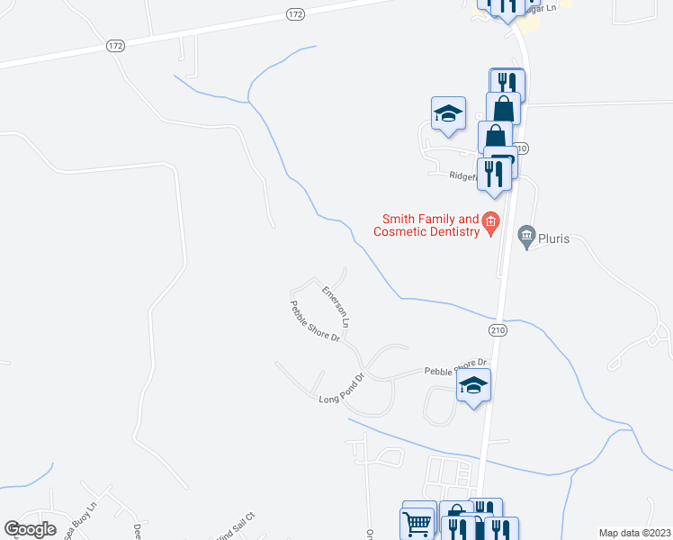 map of restaurants, bars, coffee shops, grocery stores, and more near 209 Pastoral Court in Sneads Ferry