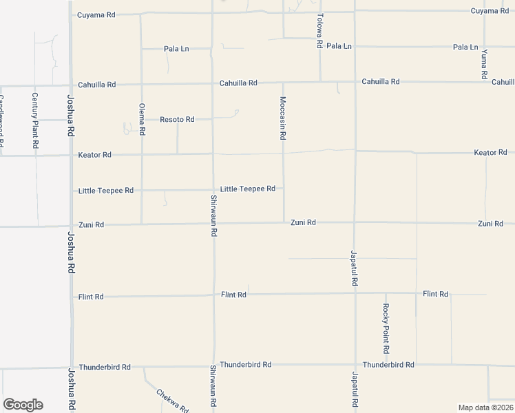 map of restaurants, bars, coffee shops, grocery stores, and more near 23840 Zuni Road in Apple Valley
