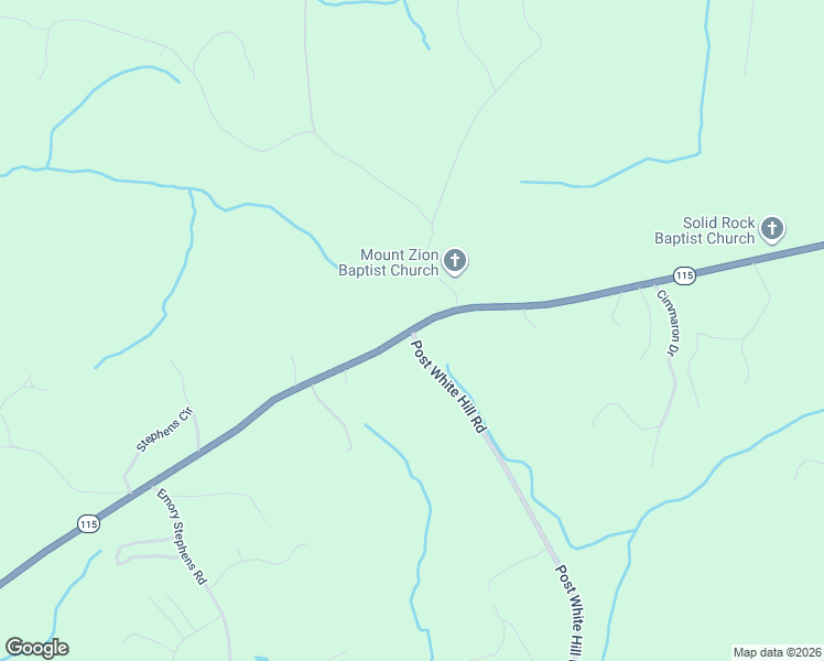 map of restaurants, bars, coffee shops, grocery stores, and more near 2184 Cleveland Highway in Murrayville