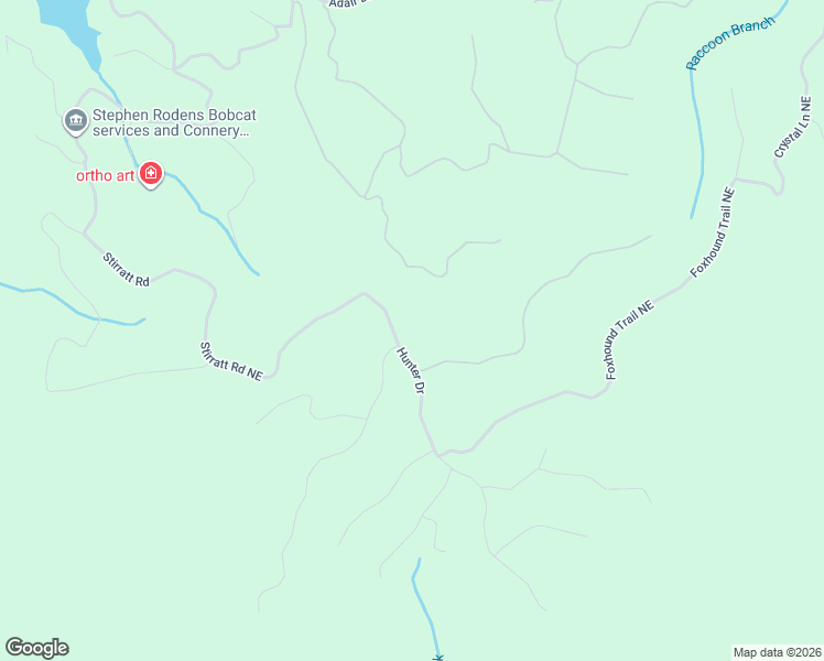 map of restaurants, bars, coffee shops, grocery stores, and more near 1167 Hunter Drive in Ranger