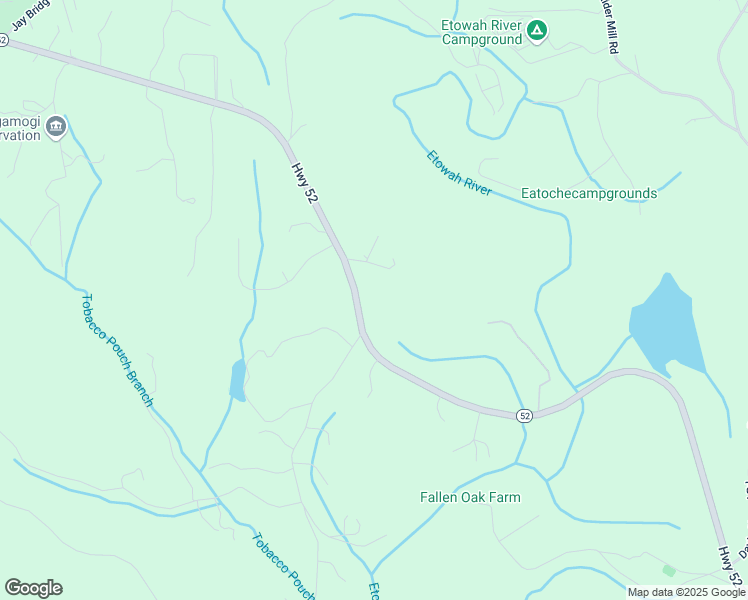 map of restaurants, bars, coffee shops, grocery stores, and more near 2300 Georgia 52 in Dahlonega