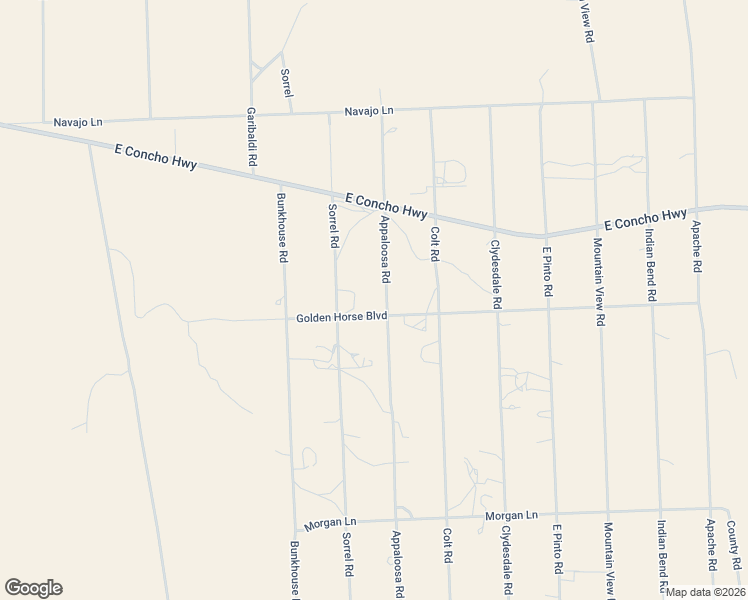 map of restaurants, bars, coffee shops, grocery stores, and more near 4508 Appaloosa Road in Snowflake