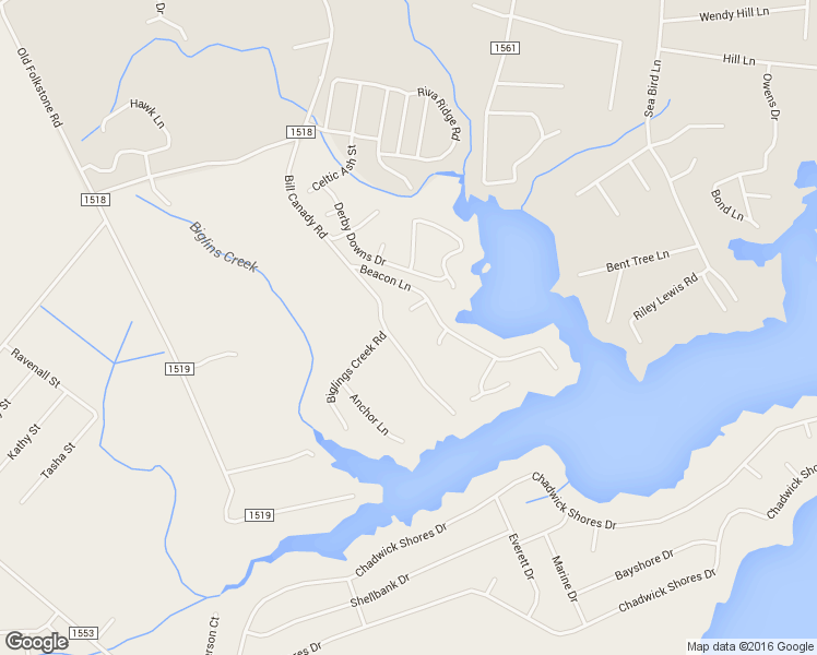 map of restaurants, bars, coffee shops, grocery stores, and more near 505 Compass Court in Sneads Ferry