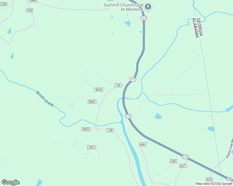 map of restaurants, bars, coffee shops, grocery stores, and more near 993 State Highway 117 in Mentone