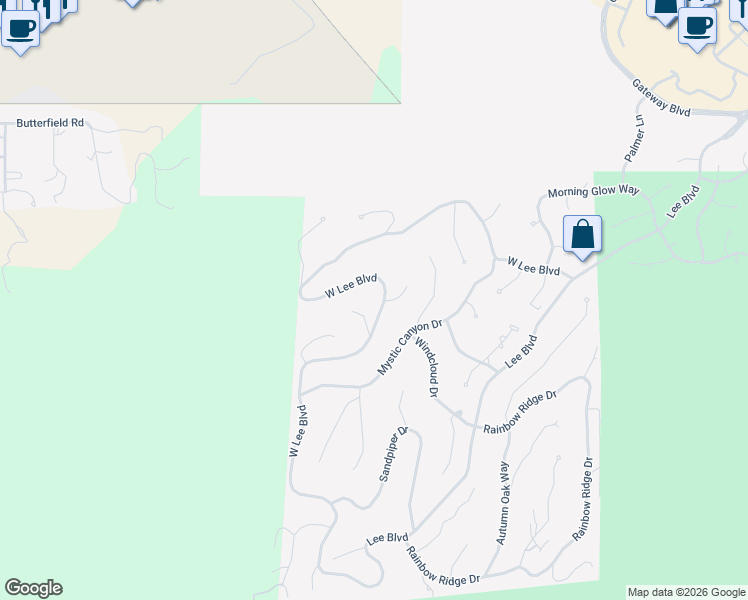 map of restaurants, bars, coffee shops, grocery stores, and more near 705 West Lee Boulevard in Prescott