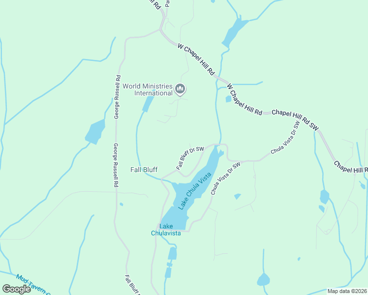 map of restaurants, bars, coffee shops, grocery stores, and more near 3813 Fall Bluff Drive Southwest in Decatur