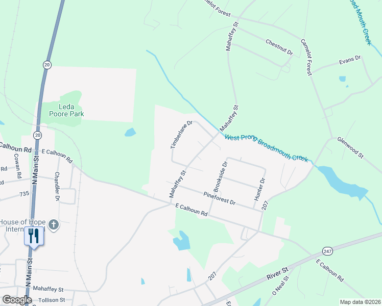 map of restaurants, bars, coffee shops, grocery stores, and more near 404 Mahaffey Street in Belton