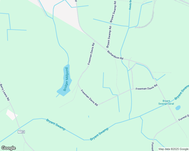 map of restaurants, bars, coffee shops, grocery stores, and more near Freeman Davis Road in Bladenboro