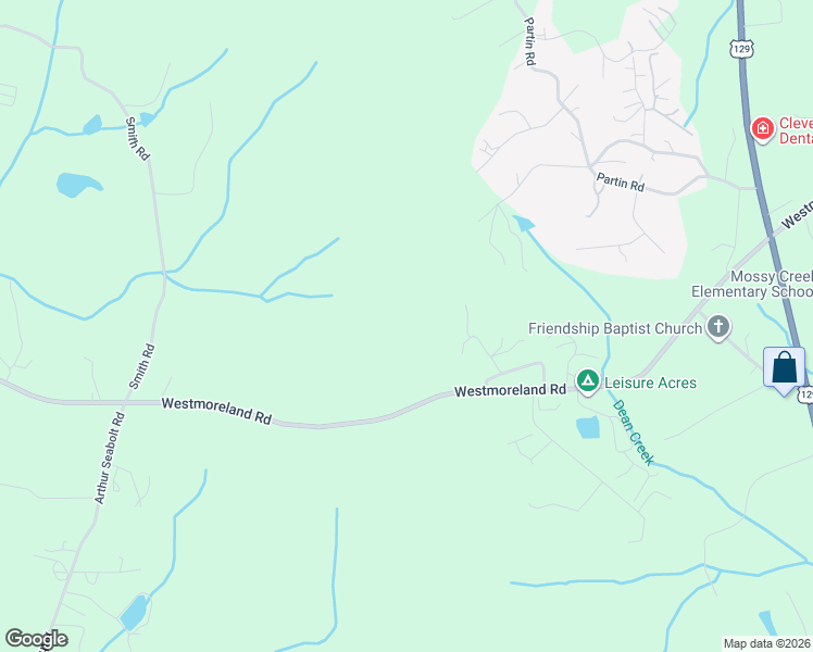 map of restaurants, bars, coffee shops, grocery stores, and more near 4284 Westmoreland Road in Cleveland