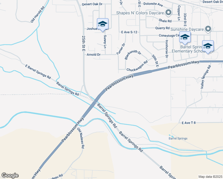 map of restaurants, bars, coffee shops, grocery stores, and more near 2660 Pearblossom Highway in Palmdale
