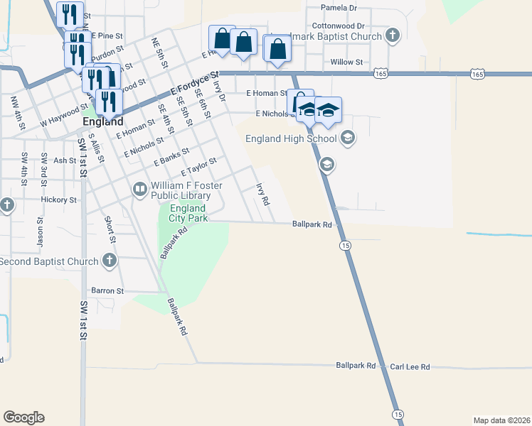 map of restaurants, bars, coffee shops, grocery stores, and more near 810 Irvy Road in England