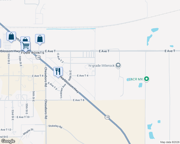 map of restaurants, bars, coffee shops, grocery stores, and more near in Littlerock