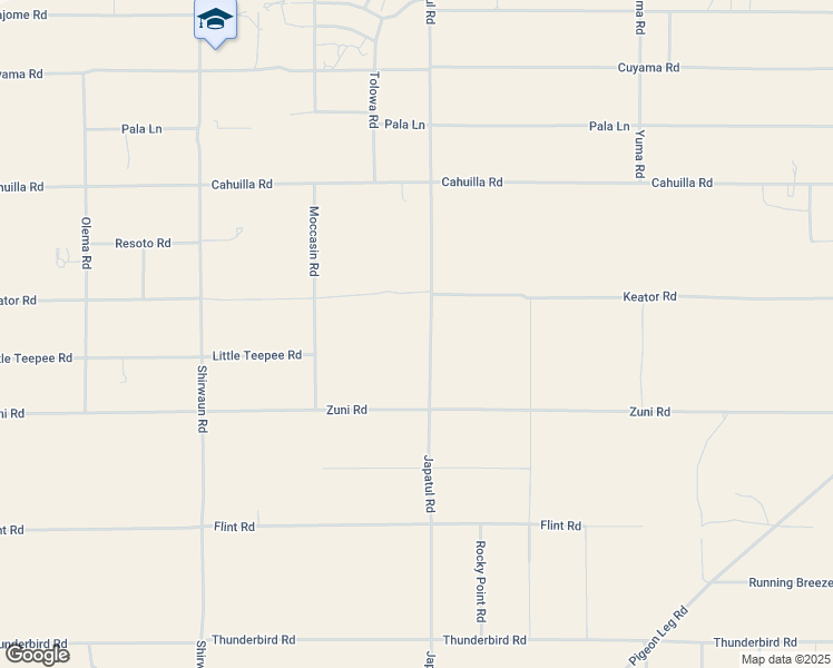 map of restaurants, bars, coffee shops, grocery stores, and more near 15846 Japatul Road in Apple Valley