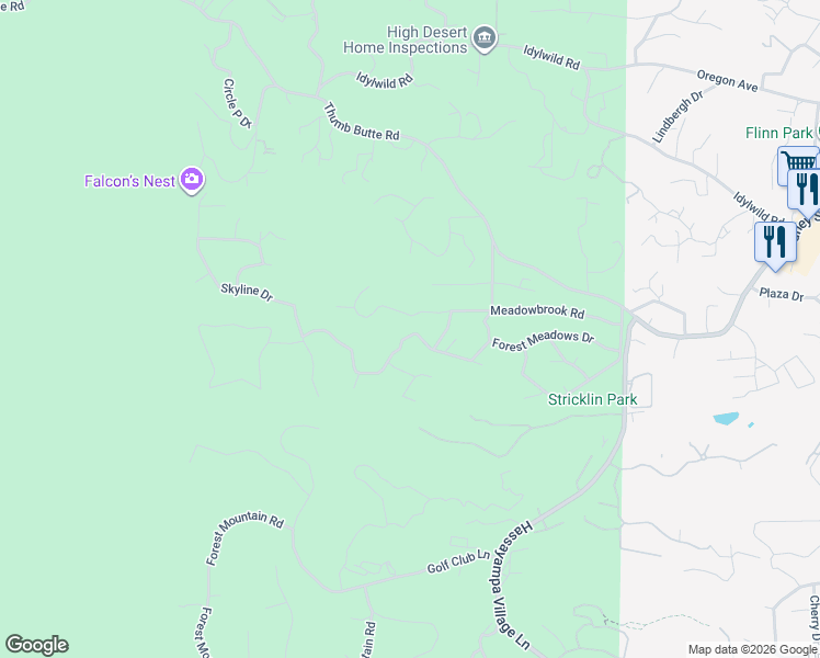 map of restaurants, bars, coffee shops, grocery stores, and more near 1991 Meadowbrook Road in Prescott