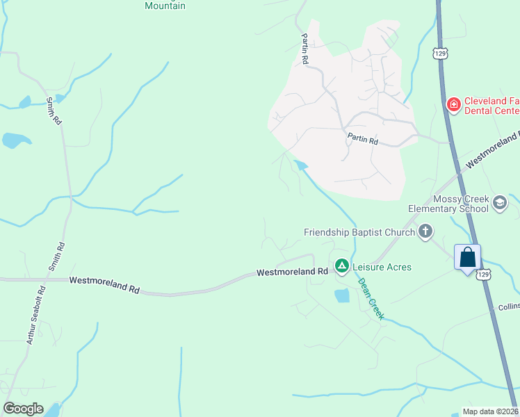 map of restaurants, bars, coffee shops, grocery stores, and more near 112 Happy Hollow Road in Cleveland