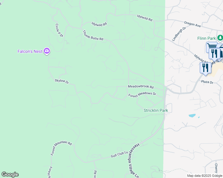 map of restaurants, bars, coffee shops, grocery stores, and more near 1991 Meadowbrook Road in Prescott