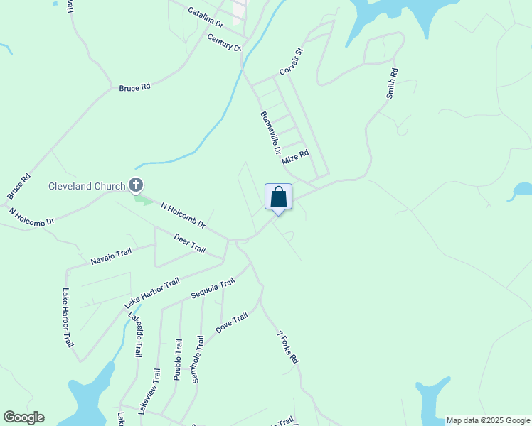 map of restaurants, bars, coffee shops, grocery stores, and more near 1041 North Holcomb Drive in Martin