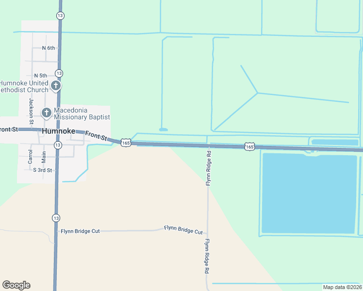 map of restaurants, bars, coffee shops, grocery stores, and more near 7159-7299 U.S. 165 in Humnoke