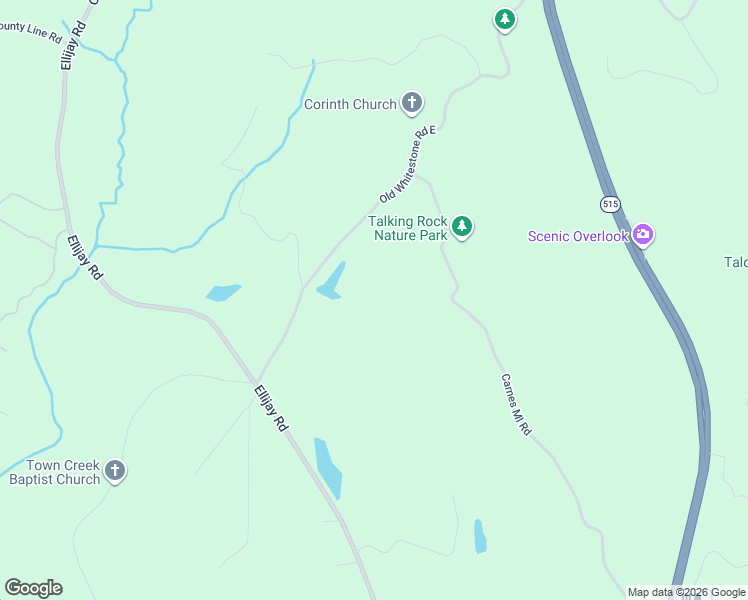 map of restaurants, bars, coffee shops, grocery stores, and more near in Talking Rock