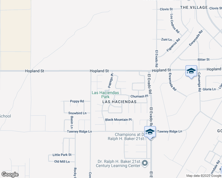 map of restaurants, bars, coffee shops, grocery stores, and more near 16013 Papago Place in Victorville