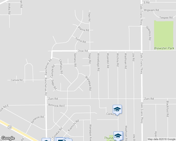 map of restaurants, bars, coffee shops, grocery stores, and more near 15936 Sago Road in Apple Valley