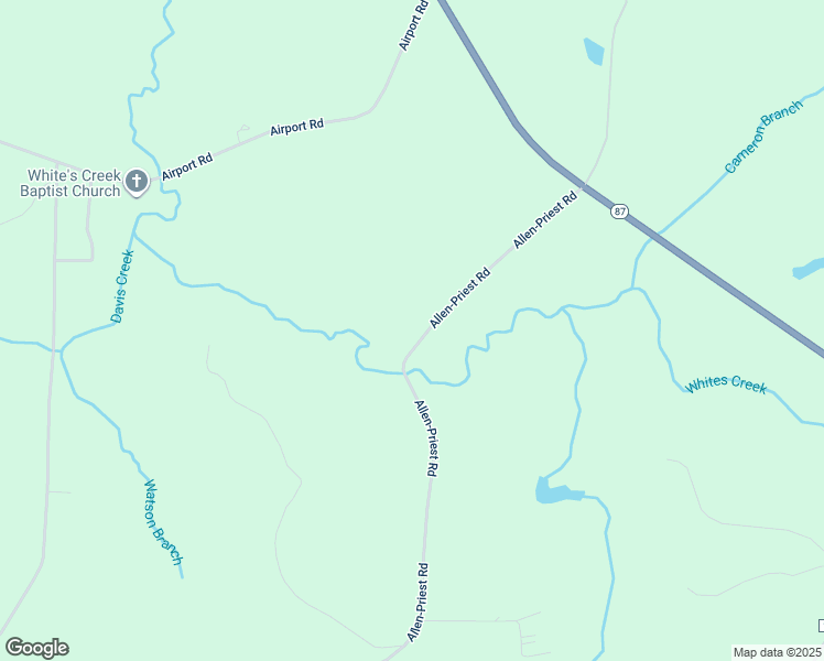map of restaurants, bars, coffee shops, grocery stores, and more near 480 Allen-Priest Road in Council