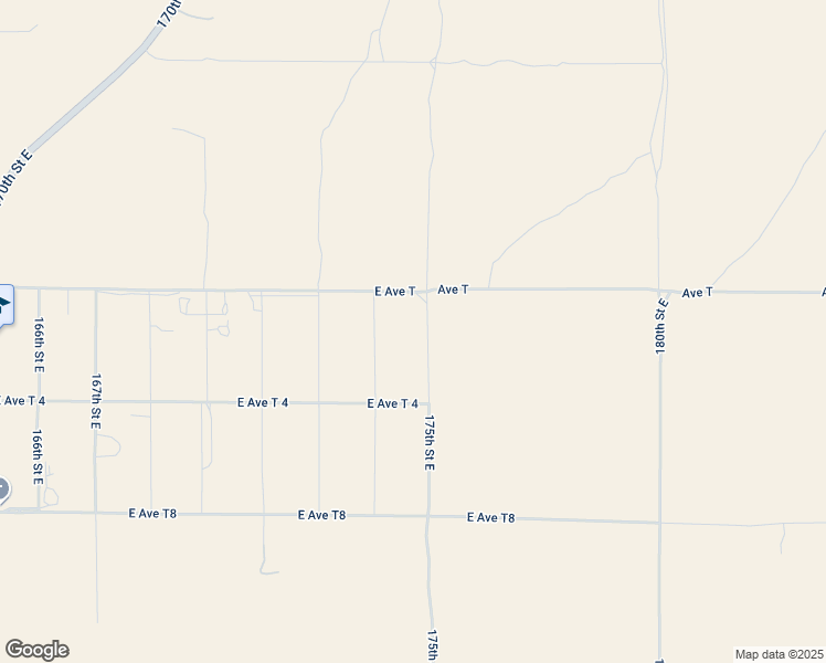 map of restaurants, bars, coffee shops, grocery stores, and more near East Avenue T in Palmdale