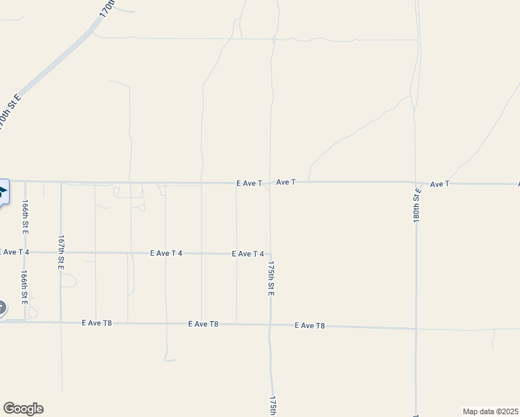 map of restaurants, bars, coffee shops, grocery stores, and more near Avenue T in Palmdale