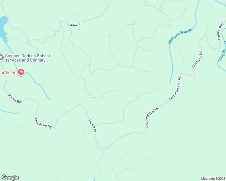 map of restaurants, bars, coffee shops, grocery stores, and more near 1223 Cedar Ridge in Ranger