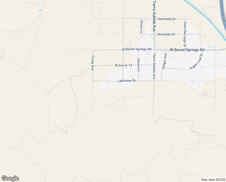 map of restaurants, bars, coffee shops, grocery stores, and more near Lakeview Drive in Palmdale