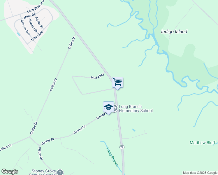 map of restaurants, bars, coffee shops, grocery stores, and more near 10002 North Carolina Highway 72 in Lumberton