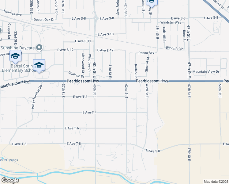 map of restaurants, bars, coffee shops, grocery stores, and more near 4110 Pearblossom Highway in Palmdale