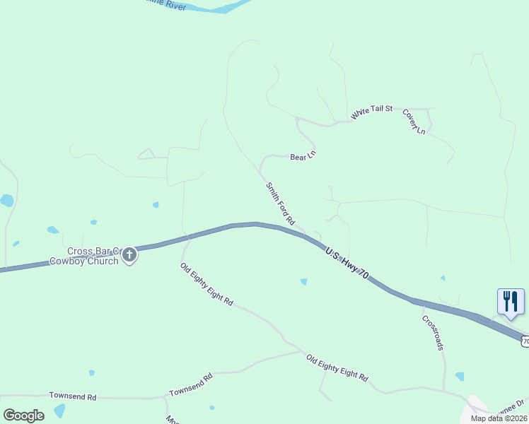 map of restaurants, bars, coffee shops, grocery stores, and more near 9854 U.S. 70 in Benton