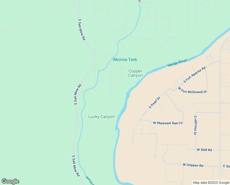 map of restaurants, bars, coffee shops, grocery stores, and more near 1885 Monroe Lane in Camp Verde