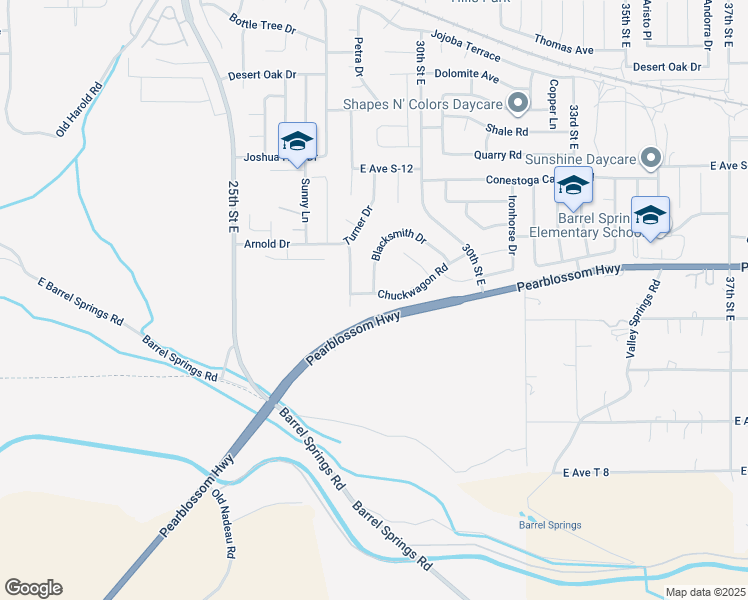 map of restaurants, bars, coffee shops, grocery stores, and more near 2748 Chuckwagon Road in Palmdale