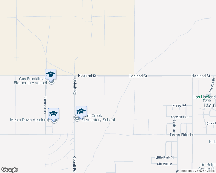 map of restaurants, bars, coffee shops, grocery stores, and more near Hopland Street in Victorville